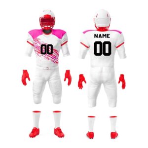 Football Uniform Set with custom team logo and player name