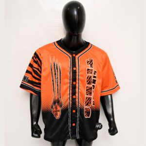 Dominican Baseball Uniform with custom academy logo and player name