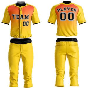 Baseball Uniform Kits with custom logo and sublimation printing