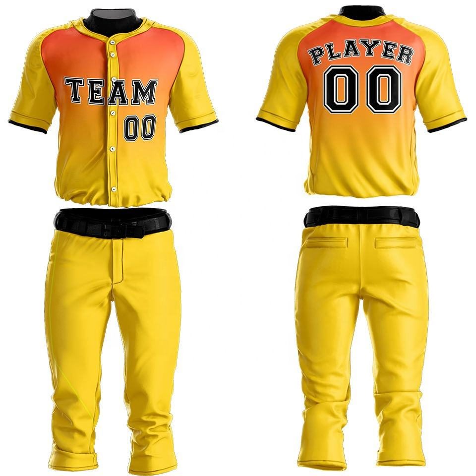 PR-508 (1) Baseball Uniform Kits with custom logo and sublimation printing