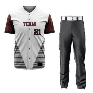 Custom Baseball Jerseys with matching baseball pants and team logo