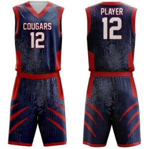 Custom Basketball Uniforms with team logo and sublimation printing
