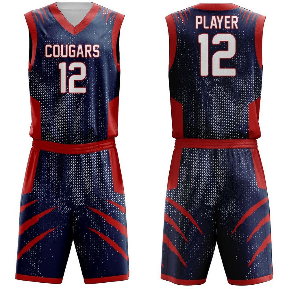 PR-517 (6) Custom Basketball Uniforms with team logo and sublimation printing