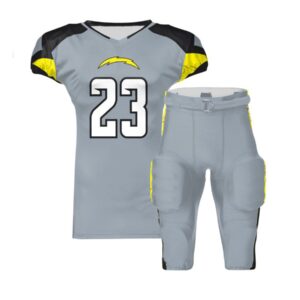 Custom american football uniform with sublimated team jersey and pants