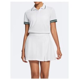 Women's pickleball uniform polo shirt and pleated skirt set
