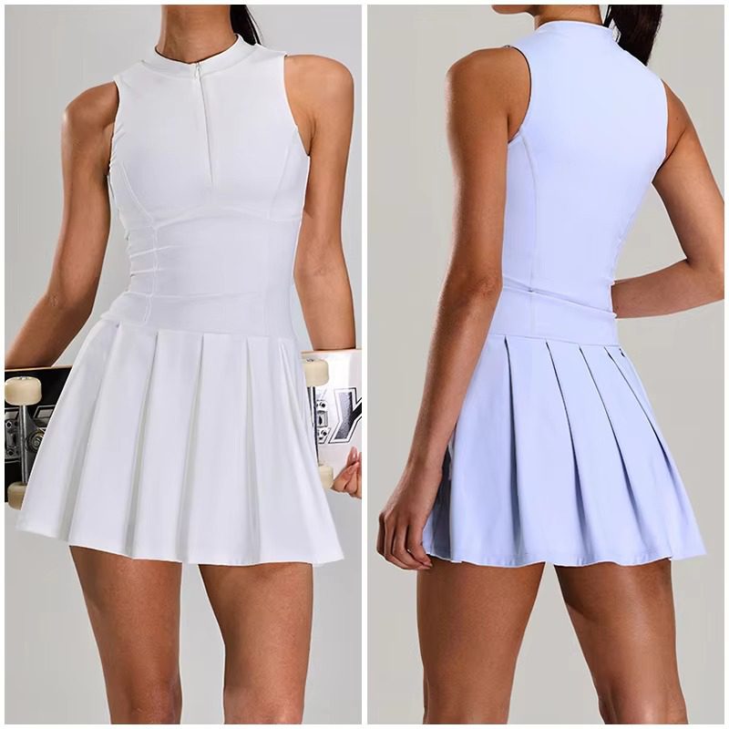 Pickleball Uniform | Women's Zip-Up Sleeveless Dress
