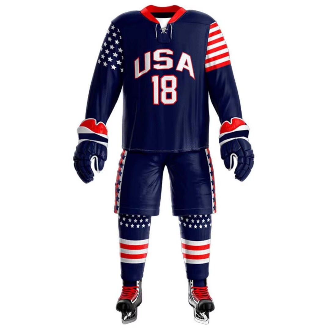 Ice Hockey Uniform | Custom Polyester Team Jersey