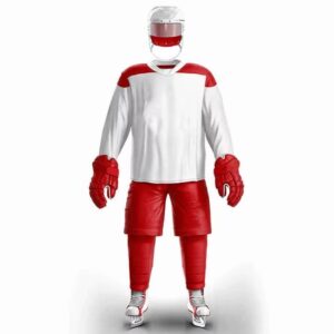 ice hockey uniform for adults with breathable mesh team design