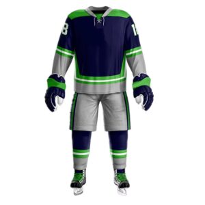ice hockey uniform with custom jersey and pant team set